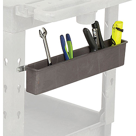 241581 Utility Bin & Rail Mounting Kit - 21 x 2.5 x 4 in. - Gray