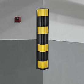 708112 Corner Guard - Heavy Duty, Rounded, 31 in. - Black & Yellow