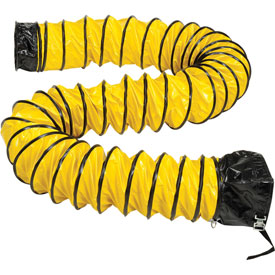 292602 Flame Retardant Flexible Duct 32 ft. for 8 in. Dia. Fan, Yellow & Black