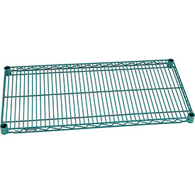 S1272GZ Green Epoxy Wire Shelf, 72 x 12 in.