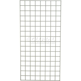 Global Industrial 933CP11GZ Wire Grid Panel, Poly-Green - 48 x 24 in.