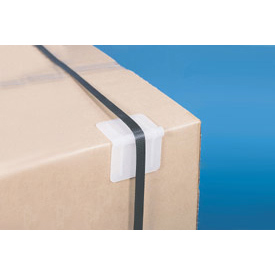Picture of PAC Strapping Products 652637 Plastic Strap Guards&#44; 2.75 x 2.13 in. - White&#44; 1000 Per Pack