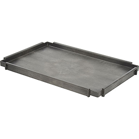 Optional 2.75 in. Tray Shelf 44 x 25.5 in. for Plastic Service Cart - Gray