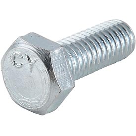 3/8"-16 Hex Head Cap Screw, Zinc Plated Steel, 1 in L