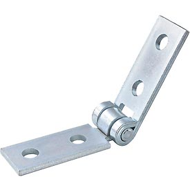 4 Hole Adjustable Hinge, Electro-Galvanized Zinc, 8-1/4L