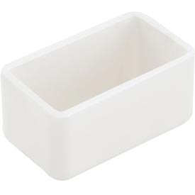713123 1.63 x 0.88 in. Plastic White End Cap