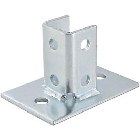713124 1.63 in. Post Base, Electro-Galvanized