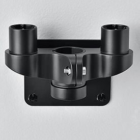 436947BK Dual Arm Adaptor for Fixed Height or Gas Spring Flat Panel Monitor Arms, Black