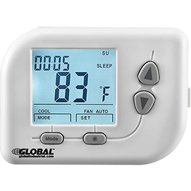 246116 Non-Programmable Thermostat, Heat, Cool, Off, Auto, 24 VAC, White