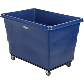 20 Bushel Plastic Bulk Box Truck - Steel chassis Base, Blue