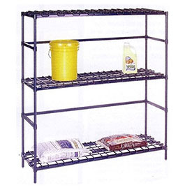 B2274479 Nexel Poly-Z-Brite 2-Shelf Container & Keg Rack, 30 x 18 x 54 in.