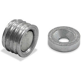 B1798451 Neodymium Latch Magnet - 2 lbs Pull Nickel - Chrome Plating