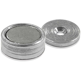 B1798456 Neodymium Latch Magnet - 16 lbs Pull Nickel - Chrome Plating