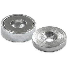 Neodymium Latch Magnet - Chrome - 23 lbs Pull - High Strength