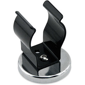 B1798426 Ceramic Clip-It Magnet with Attached Black Clip 35 lbs Pull Chrome Plating