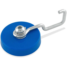 Reversible Magnetic Hook - Blue - 25 lbs Pull - Versatile Design