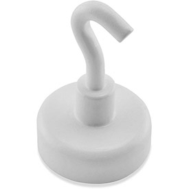 B1798427 Ceramic Magnetic Hook - 9 lbs Pull White Enamel Paint