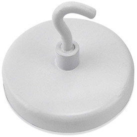 B1798431 Ceramic Magnetic Hook - 26 lbs Pull White Enamel Paint
