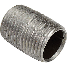 B1754532 0.5 in. Close Black Steel Pipe Nipple - 150 PSI