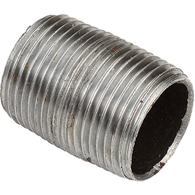 B1754543 0.75 in. Close Black Steel Pipe Nipple - 150 PSI