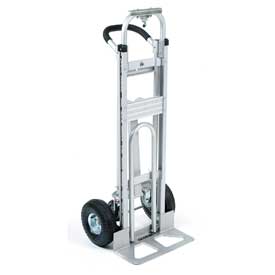 Picture of Global Industries 241632 Best Value Aluminum 3-in-1 Convertible Hand Truck with Pneumatic Wheels - Gray