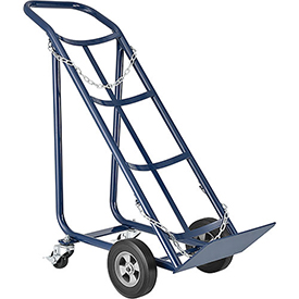 Tilt Back Cylinder Hand Truck - 800 lbs - Blue