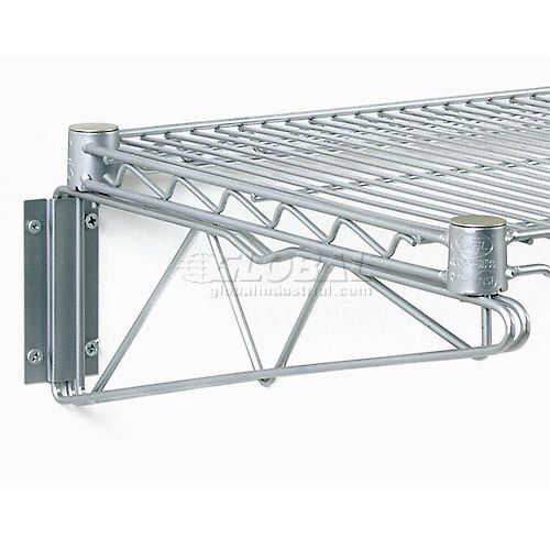 AB12C 12 in. Single Arm Shelf Bracket Chrome - Set of 2