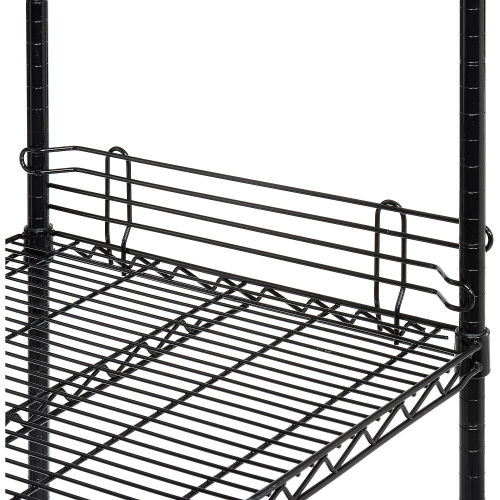 AL421B Ledge 21 x 4 in. for Wire Shelves, Black