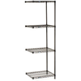 Nexel Black Epoxy Wire Shelving Add-On, 54 x 14 x 63 in.