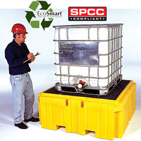 Ultra-IBC Spill Pallet Plus with No Drain, Yellow