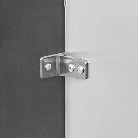 Urinal Screen Bracket Kit - Stainless Steel - Pack of 3 - Easy Installation