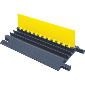 B917589 Grip Guard 5 Channel Cable Protector, Yellow & Gary