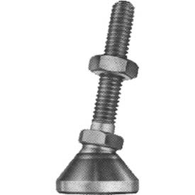Leveling Mount, 3/8-16 x 2" Thread Length , 1.25" Base Dia, 2.88"H, 3750 Lbs. Load Cap - Made In USA