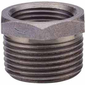 B1754470 1 x 0.5 in. Black Malleable Hex Bushing - 150 PSI