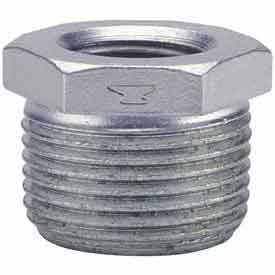 B1754619 1 x 0.75 in. Galvanized Malleable HeX Bushing - 150 PSI