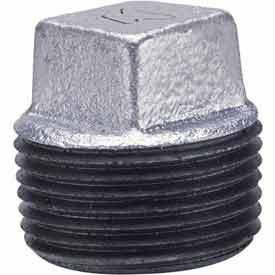 B1754613 1.5 in. Galvanized Malleable Cored Plug - 150 PSI