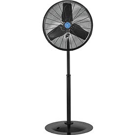 CD Premium 24 in. Non Oscillating Pedestal Fan - 0.33 HP, 10,200 CFM - Black