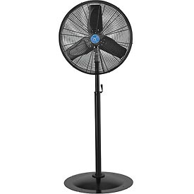 Continental Dynamics 24in Premium Oscillating Pedestal Fan, TEAO Motor, 9,400 CFM, 465W, 1/2 HP