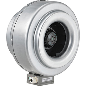 Inline Mixed Flow Duct Fan, 10 in., Galvanized Steel, 630 CFM, Energy Star