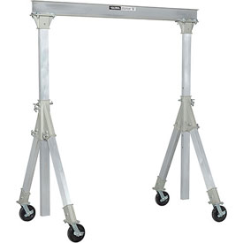 Aluminum Gantry Crane-KD, Adjustable Height, 4000 lbs, I Beam, 12 ft.