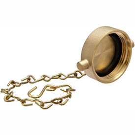 B1246840 Fire Hose Hose Cap - 1.5 in. NH - Brass