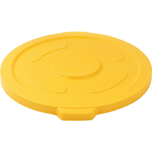 240465YL Trash Container, Garbage Can Lid - 55 gal, Yellow