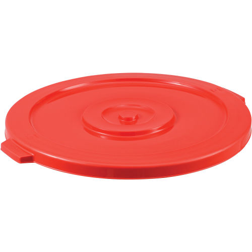 240463RD Trash Container, Garbage Can Lid - 44 gal, Red