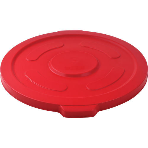 240465RD Trash Container, Garbage Can Lid - 55 gal, Red