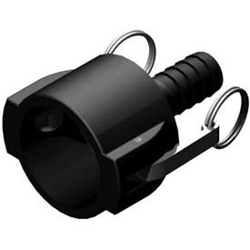 Picture of CPP-LM B700381 2 in. Female Part C Camlock 1 in. Hose Barb - Black