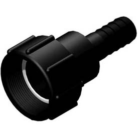 Picture of CPP-LM B700391 2 in. Female NPT Pipe Thread x 1 in. Hose Barb - Black