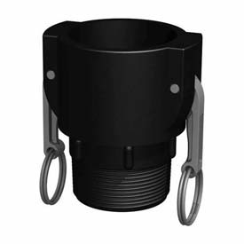 Picture of CPP-LM B700422 2 in. Female Part B Camlock x 2 in. Male NPT Pipe Thread - Black