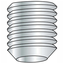 B2100792 Socket Set Screw - 0.25-28 x 0.25 in. - Cup Point - 18-8 A2 Stainless Steel - UNF - Pack of 100
