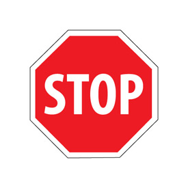 B172636 Security Stop Sign - Stop