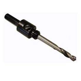 Picture of L. S. Starrett B651258 Hole Saw Arbor with HSS Pilot Drill for 0.38 in.&#44; Chuck 0.56-1-0.19 in.
